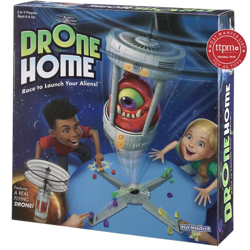 Drone Home — First Ever Game with a Real, Flying Drone — Great, Family Fun — for 2-4 Players — for Ages 8+