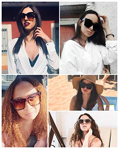 FEISEDY Vintage Women Butterfly Sunglasses Designer Luxury Square Gradient Sun Glasses Shades B2486