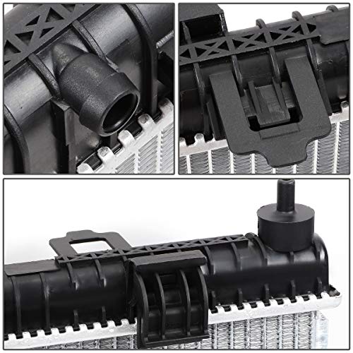 DNA Motoring OEM-RA-13430 1-Row Aluminum Core Radiator Compatible with 2014-2018 Fiesta 1.6L 1.0L Engines,24-1/2" W X 14" H X 1" D,1-1/8" Inlet / 1-1/8" Outlet