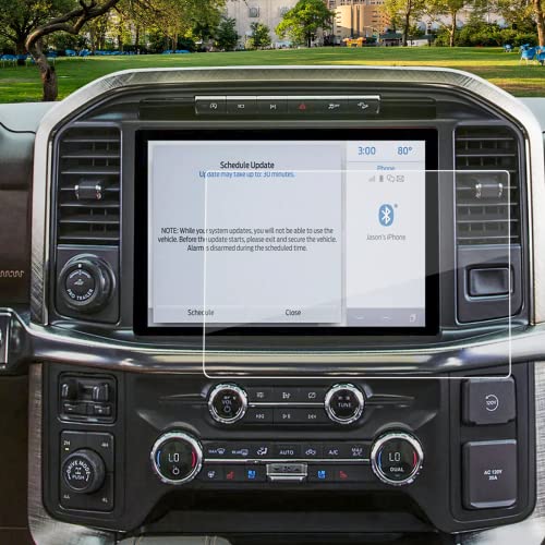 Carwiner Screen Protector for 2021-2024 2025 Ford F-150 12In Navigation Display Tempered Glass F150 SYNC4 Touchscreen Protector Accessories (HD)