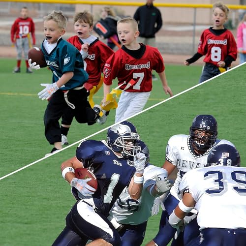 SECHAND Youth Flag Football Gloves - Sticky Receiver Gloves for Kids Boys and Girls (Black, YS)