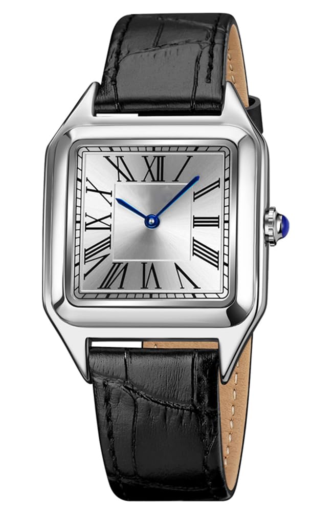 BESTKANG Fashion Retro Square Watches for Women Classic Roman Numeral Analog Quartz Wrist Watch