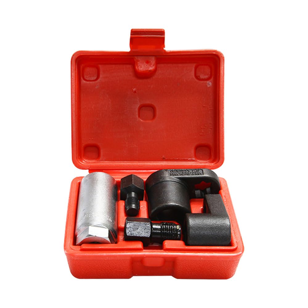 A ABIGAIL 5 PCS Automotive O2 Oxygen Sensor Socket Offset 02 sensor Wrench Remover Tool and Thread Chaser Tool