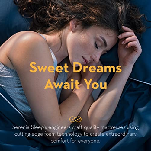 Serenia Sleep Twin Mattress for RV Camper, 6-Inch Memory Foam - CertiPUR-US Certified RV Mattress for a Comfortable Sleep - Open Cell Foam Trailer Bed Mattresses (39” x 75”)