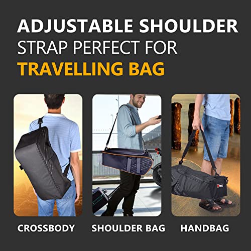 Sresk Ruckus Storage Accessories, Under Seat Storage Bag for Ruckus AKA Zoomer 2010-2022 Scooters Water and Tear Resistant 1680D Nylon with Shoulder Straps Luggage Saddle Bag (Black)