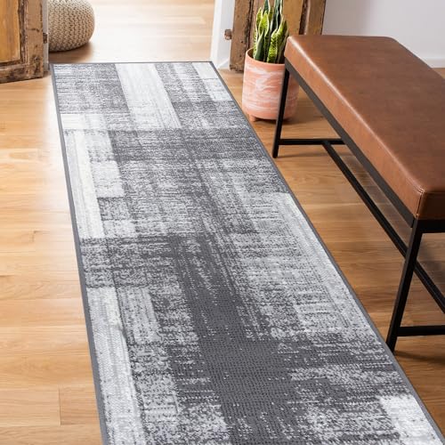 Rugshop Contemporary Distressed Design Soft Area Rug Yellow