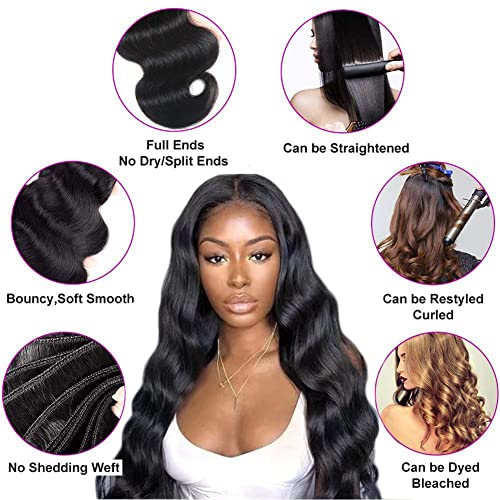 AIMAKER 12A Brazilian Body Wave Human Hair 3 Bundles 24 24 24Inch 100% Unprocessed Brazilian Virgin Human Hair Weave Bundles Body Wave Hair Extensions Natural Color Brand: AIMAKER