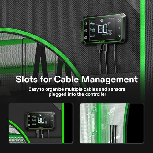 VIVOSUN GIY Smart Grow Tent System 2x2, WiFi-Integrated Grow Tent Kit, with Automate Ventilation and Circulation, Schedule Full Spectrum 100W LED Grow Light, and GrowHub E42A Controller