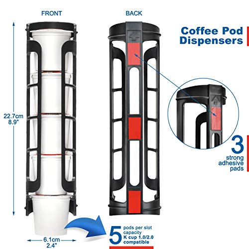 STORAGENIE K Cup Holders, Coffee Pod Holders for Keurig, Kcup Holders, Space Saving K pod Storage | Organizer, Perfect for Counters Small Space