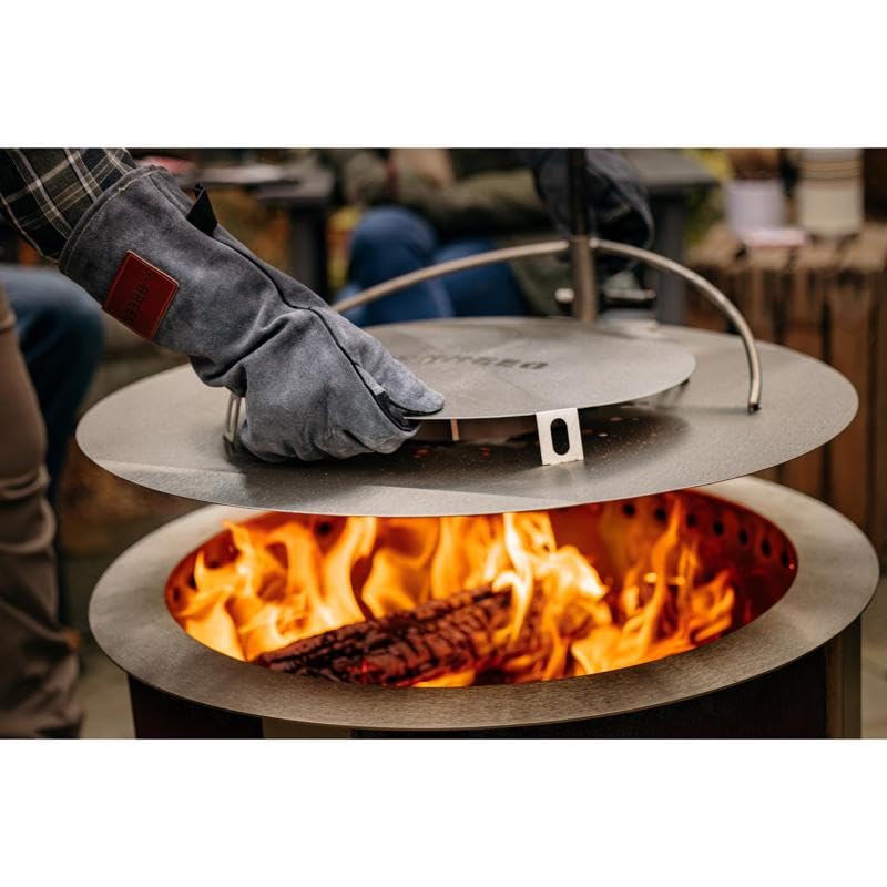 Breeo Outpost™ Heat Deflector X24 | Compatible with Y Series and X Series Smokeless Fire Pit | Maximize Hot Airflow | USA Made | Live-Fire Cooking Accessory (Heat Deflector ONLY)