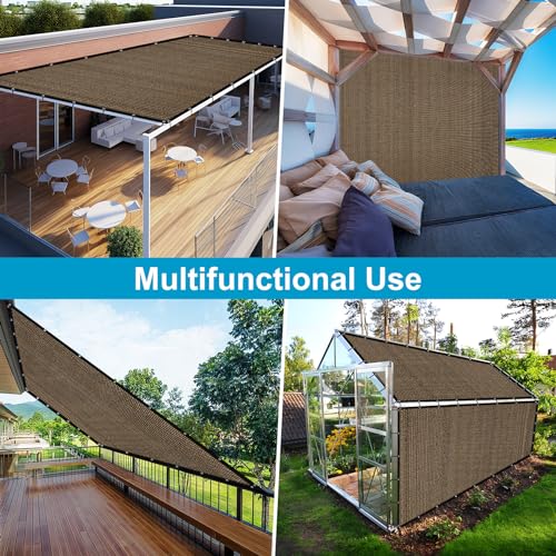 Artpuch Outdoor Pergola Shade Cover 13x24 FT Sun Shade Cloth with Grommets Light Grey 90% UV Protection Canopy Patio Privacy Screen (Customized Available)