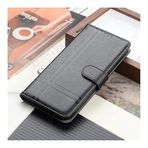Mavis's Diary Compatible with Samsung Galaxy A23 5G Case Wallet for Men Women, Luxury PU Leather Folio Cover Shockproof Bumper Magnetic Flip Folding Book Case with Card Holder Kickstand (Black)