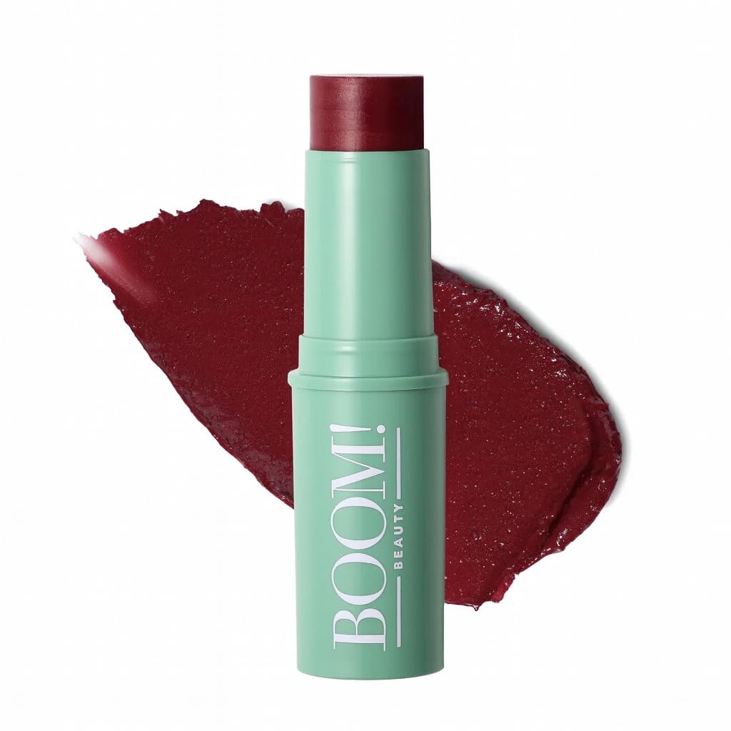 Boomstick Color® All-in-One Cream Blush for Cheeks, Eyes & Lips, Long Wearing, Blendable Makeup Blush Stick for Mature Skin, Cruelty Free Lip Cheek Tint with Skincare Benefits, Cindy Joseph (Berry)