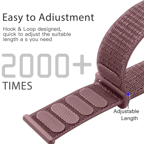 Lenrao Compatible with apple watch bands for women, 38mm 41mm 42mm 44mm, Nylon Strap Compatible with apple watch bands 40mm, Adjustable Loop Straps Compatible for iWatch Series SE 9/8/7/6/5/4/3 Ultra
