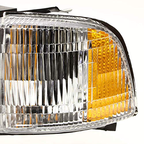 Auto Dynasty Halogen Headlights Assembly with Corner Lamp Compatible with Dodge Ram 1500 2500 3500 (Non-Sport Models) 94-02, Driver Left Side, Chrome Housing