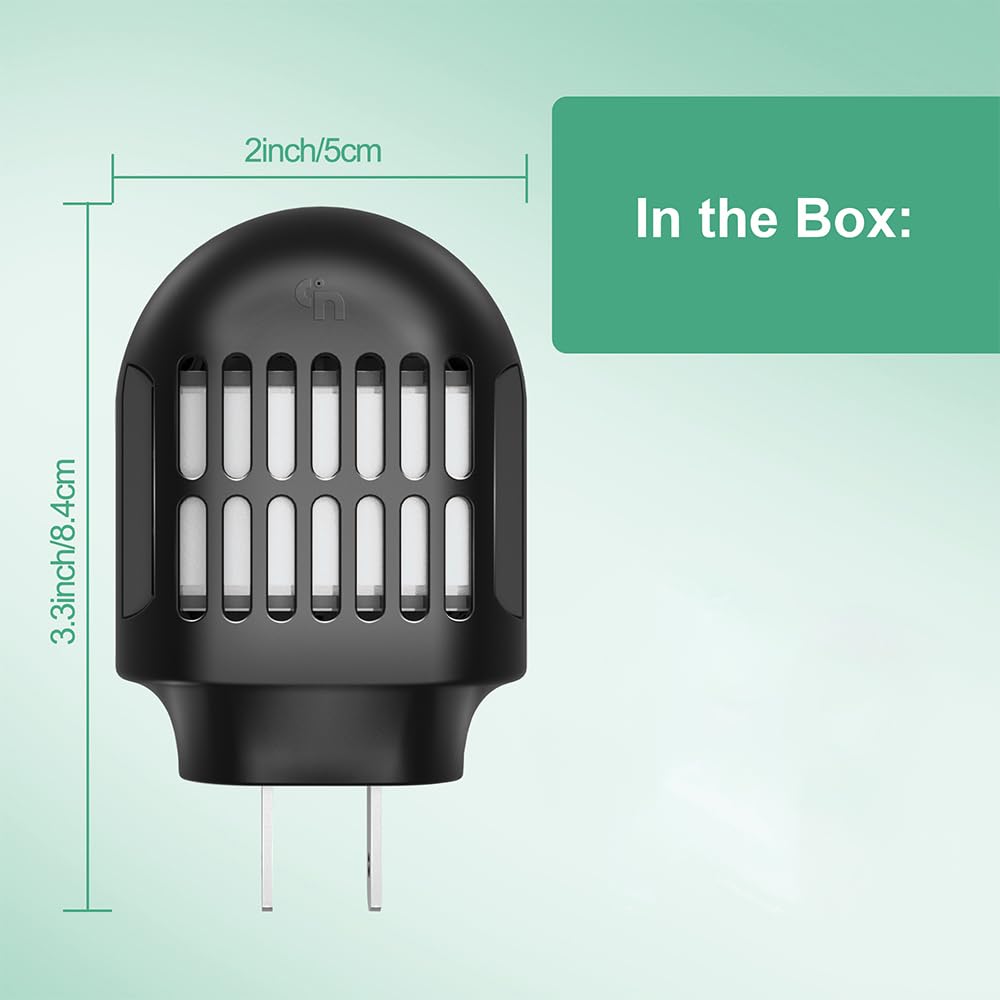Simashts Mosquito Repeller, Electronic Mosquito Repellent Plug in Indoor Use, No Candles or Flames,DEET-Free, for Home, Bedroom, Office, Kitchen (Black)