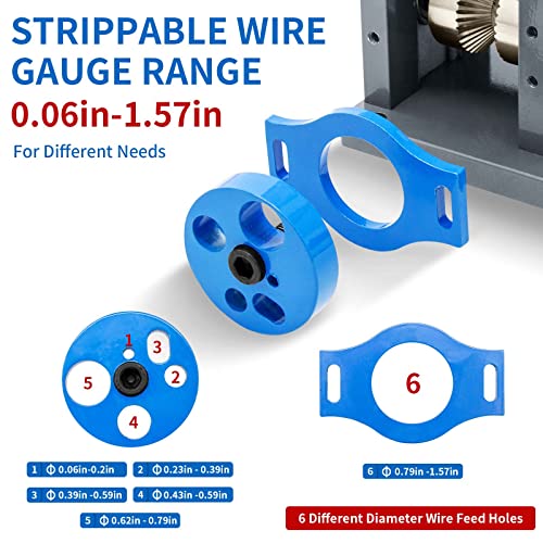 SENDUO Upgraded Replacement Wire Passing Wheel for Copper Wire Stripper Machine,Feeder Assembly Replacement Kit,Upgrade And Improve Wire Stripping Machine (Not the Spindle)