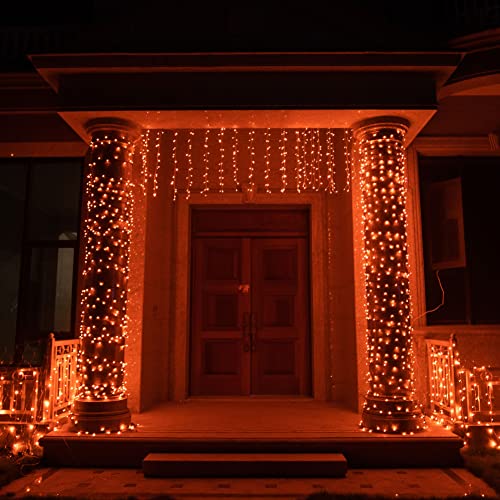 TW SHINE Purple Halloween Lights, 2 Pack 20FT 100 Count Incandescent Halloween Mini String Lights, Waterproof Halloween Decorations for Outdoor Indoor Patio Home Party Garden Yard Decor