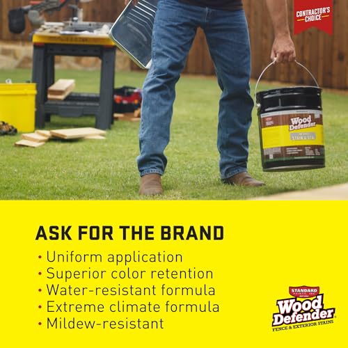 Wood Defender 200 Series Redwood Transparent Stain & Sealer 5-Gallon