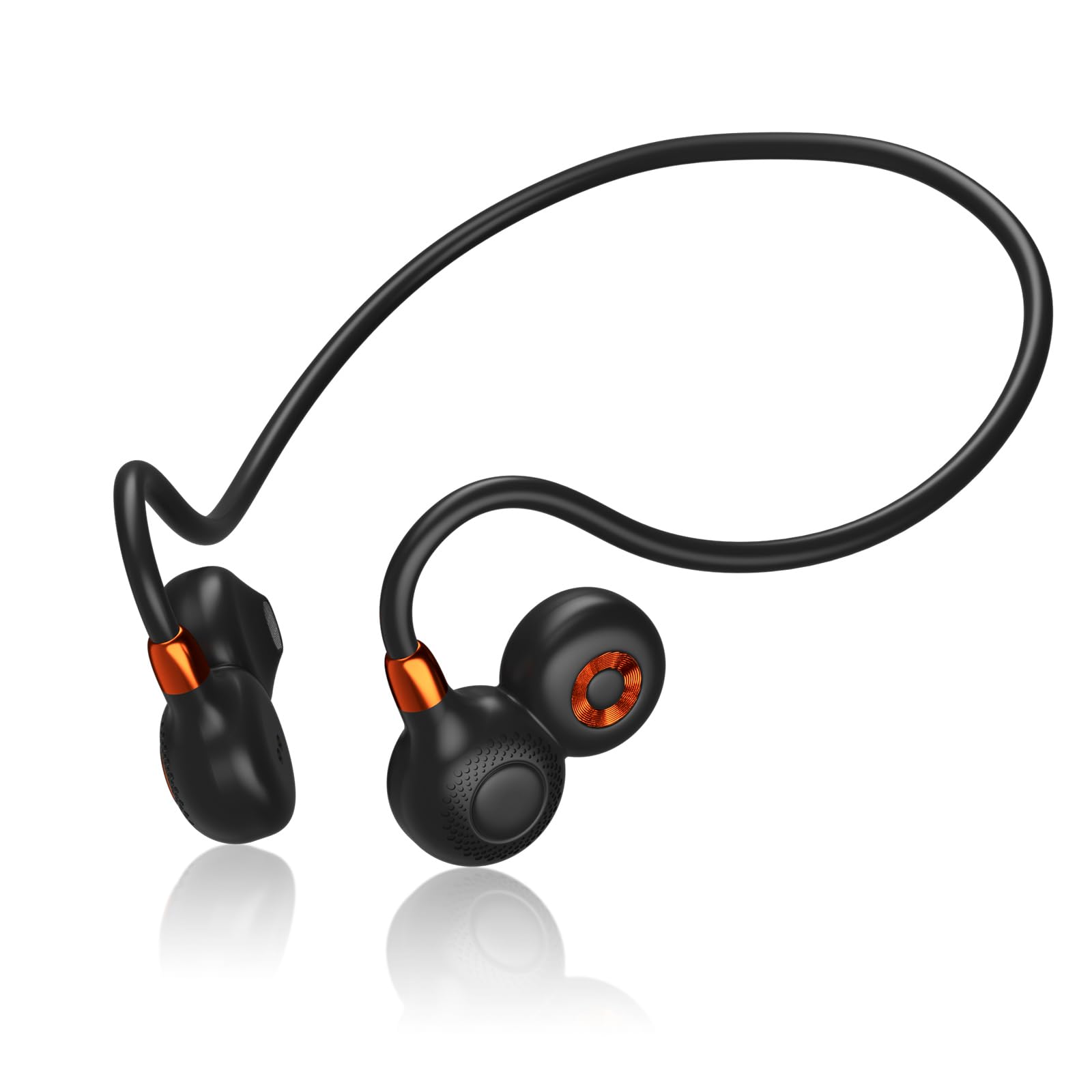 Ortizan Open Ear Headphones, Bluetooth 5.3 Wireless Air Conduction Headphones Sport Earbuds, Premium Sound, IPX6 Waterproof, Clear Call, 19g Lightweight Earphones for Running Cycling Workouts