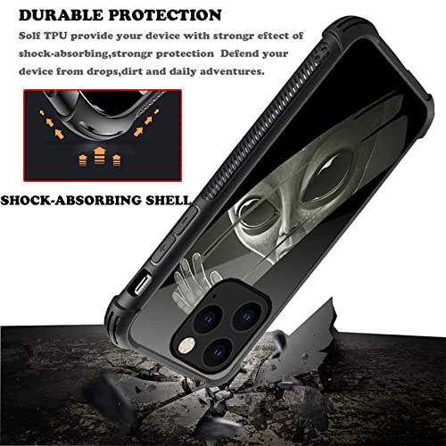 CARLOCA Compatible with iPhone 14 Pro Max Case,Black Scary Crow Pattern Ultra Protection Shockproof Soft Silicone TPU Non-Slip Back for iPhone 14 Pro Max