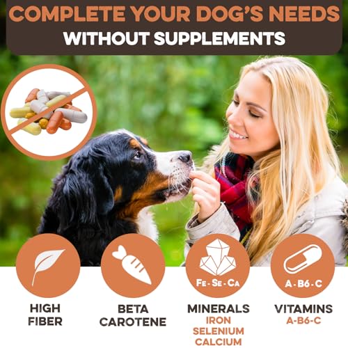 Sweet Potato Slices - Dog Treats - Single Ingredient Grain Free for Dogs, Best High Anti-Oxidant Healthy 100% Natural Thick Cut Dried Sweet Potato Dog Treats With No Added Preservatives (8oz)