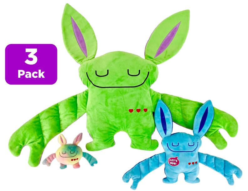 Bumpas Weighted Plush Toy – Machine Washable Calming Stuffed Animal for Kids – Arms and Body are Weighted to Give a Realistic Hug – Soft Companion for Playtime, Naptime & Travel (Shuggy)
