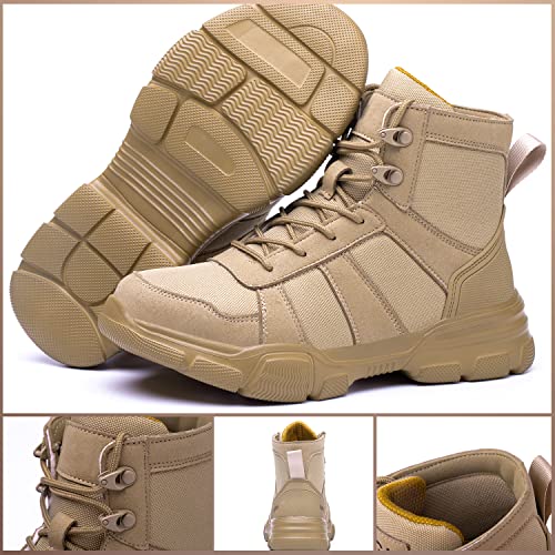 ARCHINSERT Safety Shoes for Men Women Outdoor Protection Steel Toe Shoes Waterproof Non Slip Resistance Construction Boots