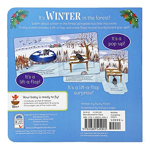 Winter In The Forest Deluxe Lift-a-Flap & Pop-Up Seasons Children's Board Book (Lift-a-flap Surprise)