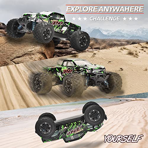 TENSSENX 1:18 Scale All Terrain RC Cars, 40KM/H High Speed 4WD Remote Control Car with 2 Rechargeable Batteries, 4X4 Off Road Monster Truck, 2.4GHz Electric Vehicle Toys Gifts for Kids and Adults