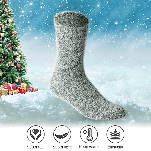 5 Pairs Fuzzy Cozy Warm Socks for Women Winter Wool Thick Casual Home Sleeping Soft Socks Gifts for Women