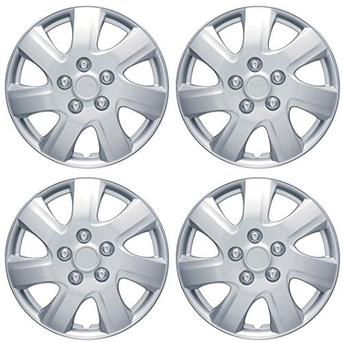 BDK Hubcaps Wheel Covers For (2006-2014) Toyota Camry 16 Inch Hubcaps Set Of 4, Snap-on Direct OEM Replacement For Toyota Camry Hubcaps 16 Inch Wheel Covers Impact-Resistant High Durability