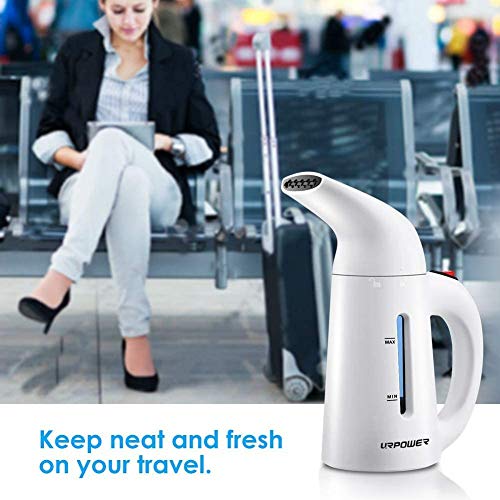 URPOWER Steamer for Clothes, Portable Handheld Clothes Steamer, Fast Heat-up Garment Steamer with High Capacity Fabric Wrinkles Remover Steamer for Home, Office and Travel 110V