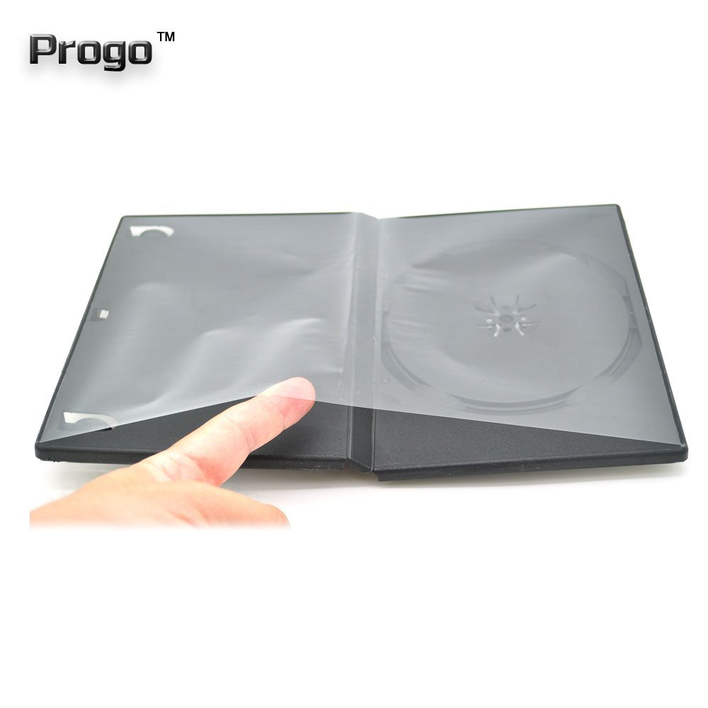 Progo 50 Pack Standard Black Single DVD Cases 14MM
