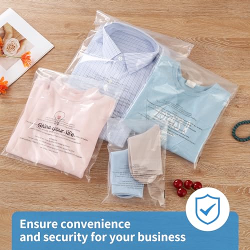 iMailer - 200 Pcs - 6" x 9", Clear Poly Bags with Suffocation Warning Self Seal 1.6 Mil for A7 A8 A9 Cards & Envelopes, Bakery, Cookies, Candies-Permanent Glue