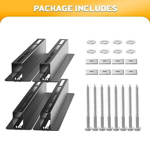 WALMANN Overhead Tote Storage Rail System, Garage 16" Joists Ceiling Bin Storage Rack Heavy Duty Adjustable Tote Slide Garage Storage System(for 3 Bins, Bins are not included)