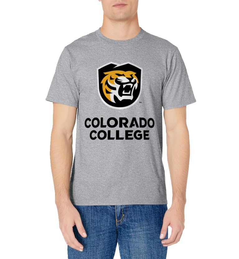 Colorado College Tigers Icon Gray Officially Licensed T-Shirt