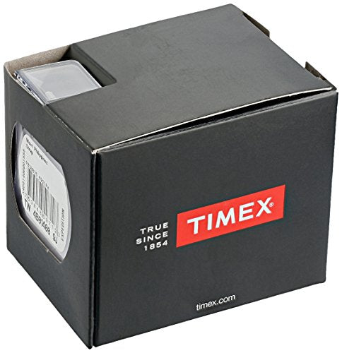 Timex Men's Expedition Acadia 40mm Watch – Black Case Black Dial with Black & Brown Leather & Fabric Strap