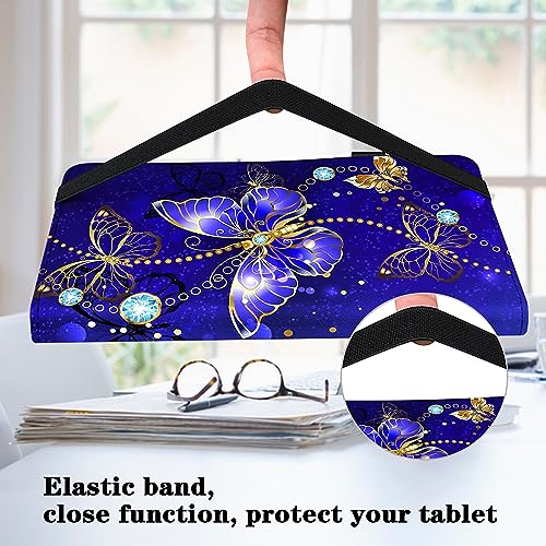 VODEFOX Case for Samsung Galaxy Tab A 9.7 Inch (SM-T550 T555 SM-P550 P555),PU Leather Folio Flip Stand Shockproof Smart Case with Elastic Band for Galaxy Tab A 9.7 inch Tablet - Starry Sky