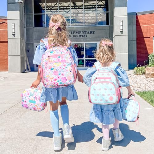 mibasies Kids Backpack for Girls: Girls Backpack 5-8 - Kindergarten Elementary School Backpack for Girls - Strawberry Backpack for Girls Red