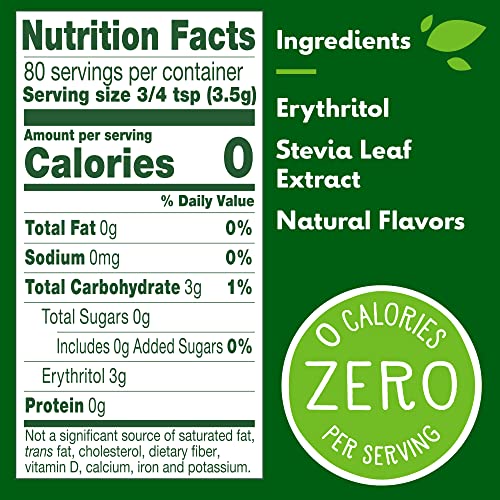 Truvia Original Calorie-Free Sweetener from the Stevia Leaf Spoonable (9.8 Ounce Stevia Jar)