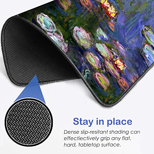 ToLuLu Mouse Pad Small Mousepad with Stitched Edge, Rectangle Gaming Mouse Mat Customized Art Non Slip Rubber Mini Cute Mouse Pads for Computer, Laptop Office Home School, Art Painting