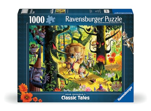 Ravensburger Dean MacAdam Lions & Tigers & Bears Oh My!1000 Piece Jigsaw Puzzle for Adults - 12000513 - Handcrafted Tooling, Made in Germany, Every Piece Fits Together Perfectly