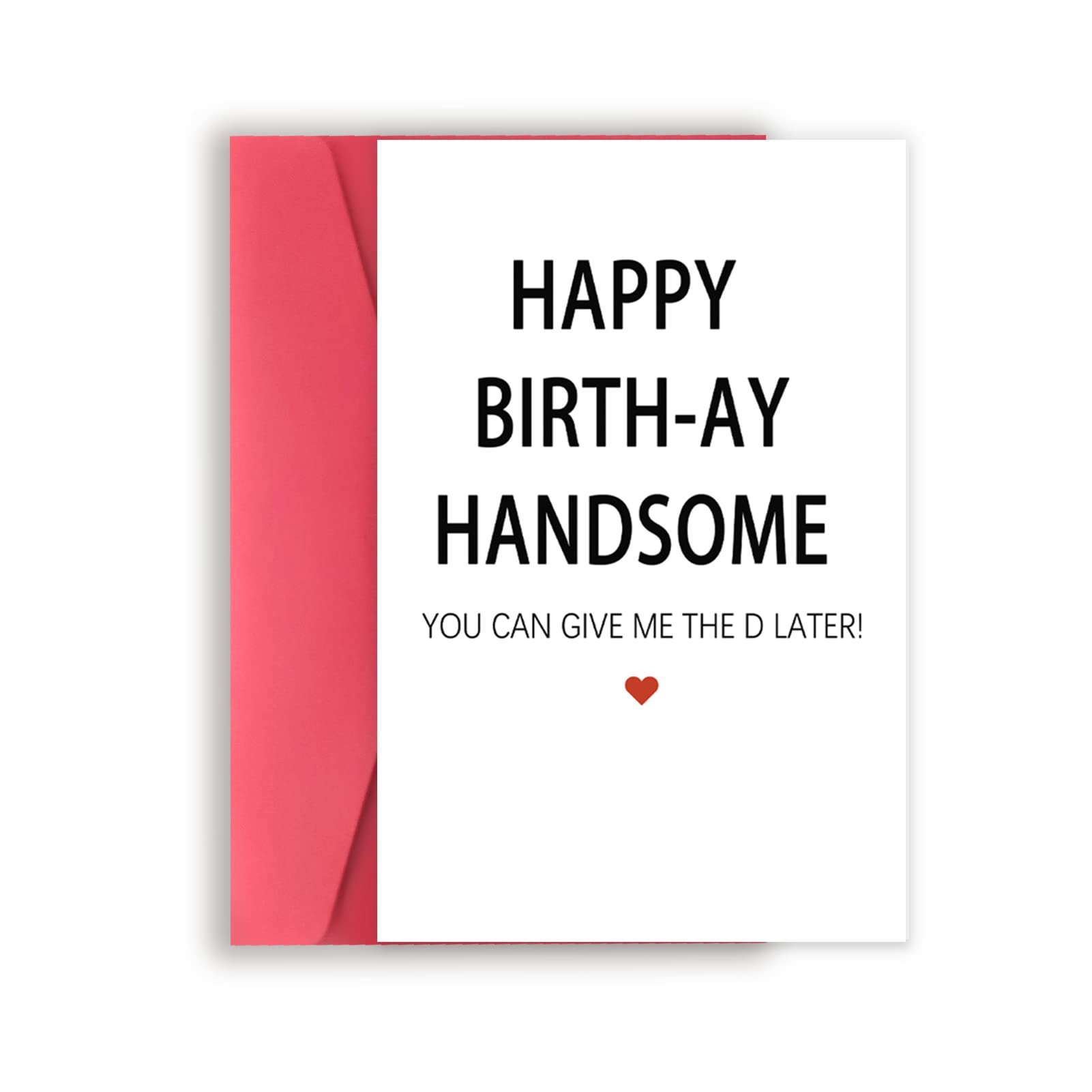 Funny Birthday Card for Men, Humor Birthday Card Gift for Husband Boyfriend Fiance, Unique Bday Card for Him