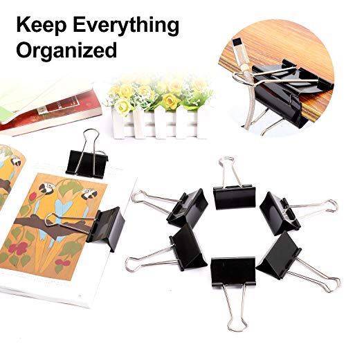 Ufmarine Extra Large Binder Clips 2.4 Inch Length for Office (8 Pcs)