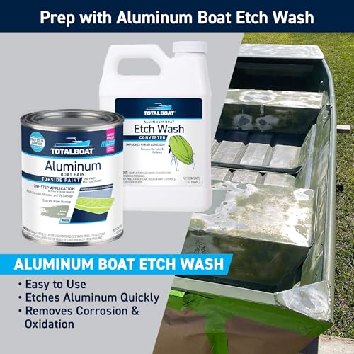 TotalBoat Aluminum Boat Paint for Canoes, Bass Boats, Dinghies, Duck Boats, Jon Boats and Pontoons (Army Green, 1 Quarts (Pack of 1))