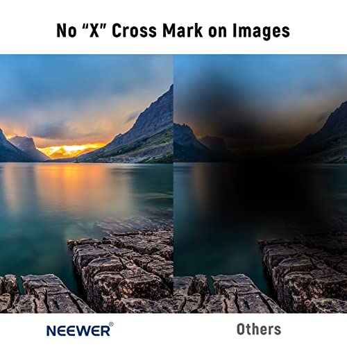 NEEWER 46mm Variable ND Filter ND2-ND32(1-5 Stops) Adjustable Neutral Density Filter/No X Cross/Ultra Slim Aluminum Alloy Frame/Optical Glass/Multi Layer Nano Coated/Water Repellent/Scratch Resistant