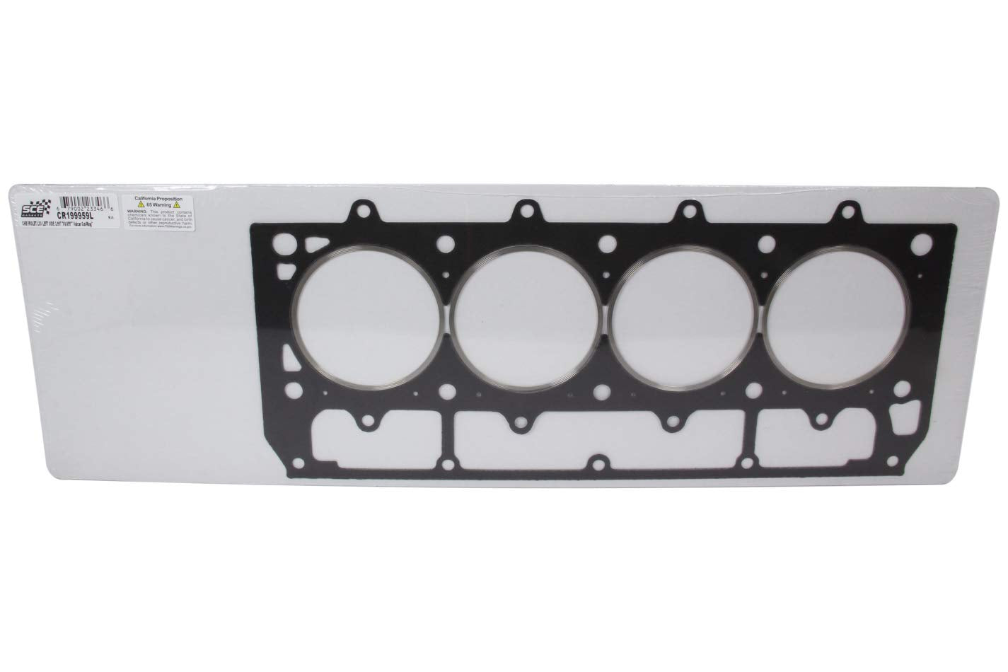 SCE Gaskets Cylinder Head Gasket, Vulcan Cut Ring, 3.977 in Bore, 0.059 in Compression Thickness, Driver Side, Composite, GM LS-Series, Each