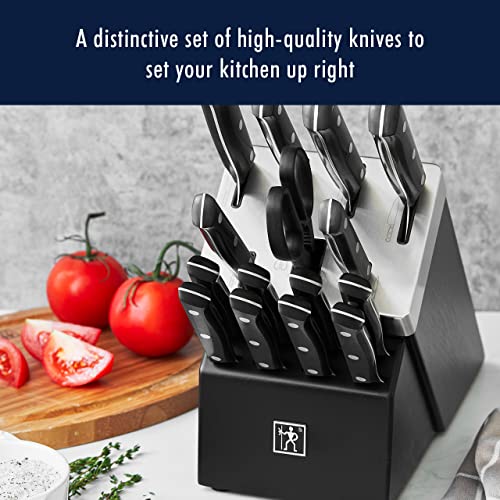 HENCKELS Solution Razor-Sharp 16-pc Knife Set, Chef Knife, Bread Knife, Steak Knife, German Engineered Informed by 100+ Years of Mastery