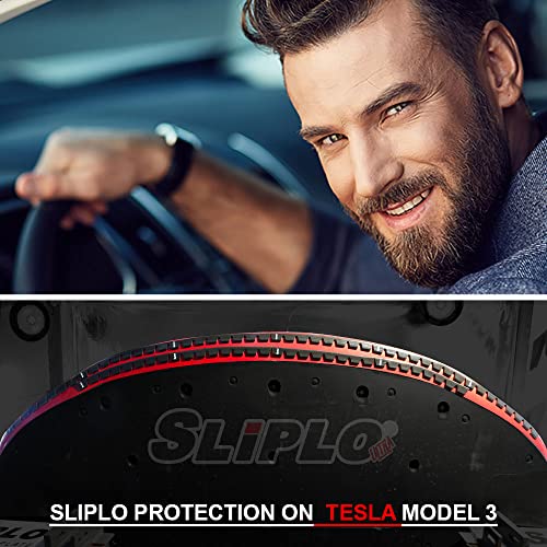 8 Pack SLIPLO Ultra Universal Front Bumper Scrape Guard Skid Plate Bumper Front Lip Protection for Lowered Cars, Carbon Fiber Splitters and Aftermarket Bumper Lips